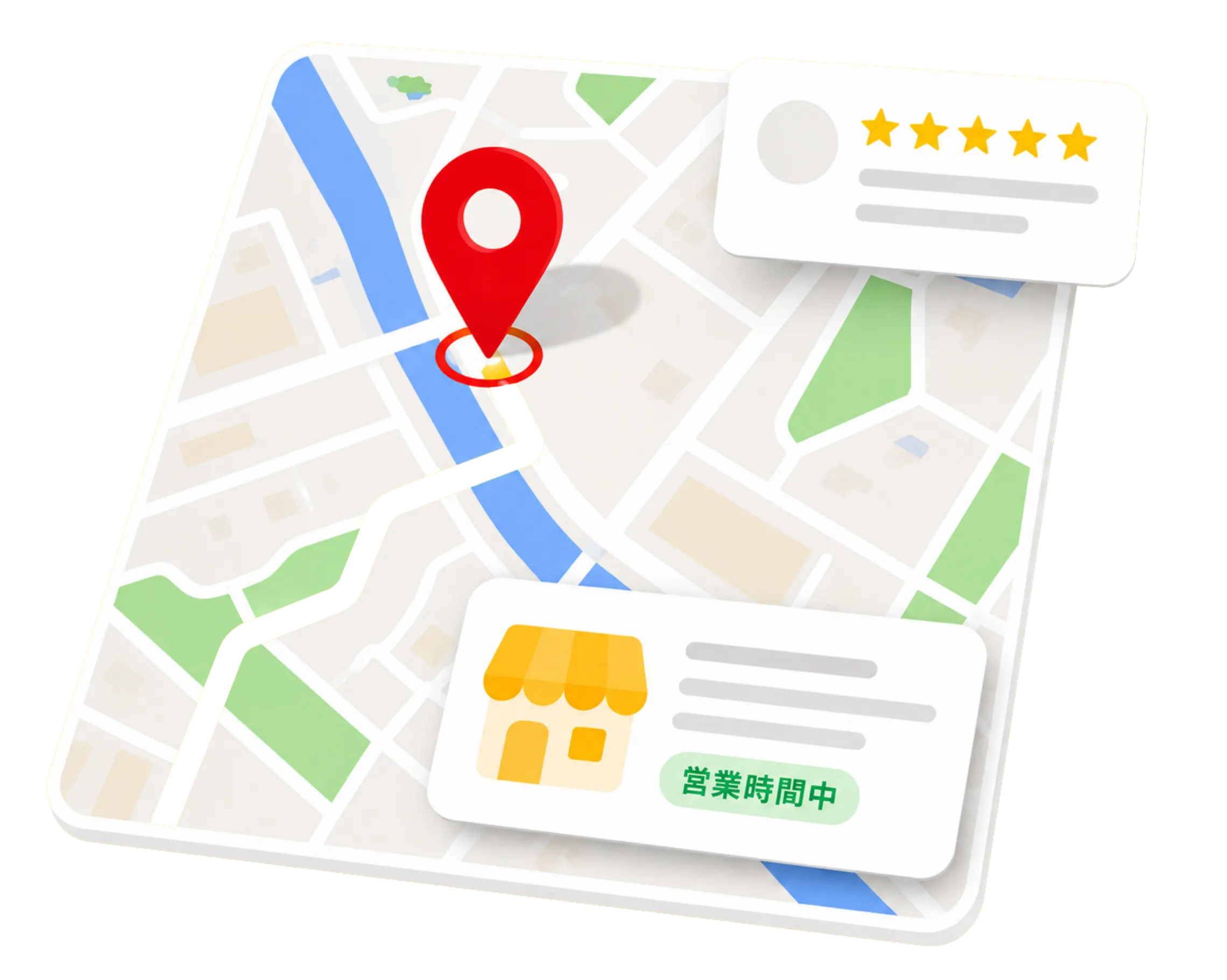 Googleマップ集客で地域No.1を狙うイメージ